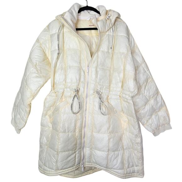 NEW No Tags Free People Movement M Patricia Packable Poncho Puffer White - Picture 2 of 5